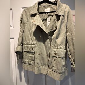 LOFT Women's Utility Jacket in Olive